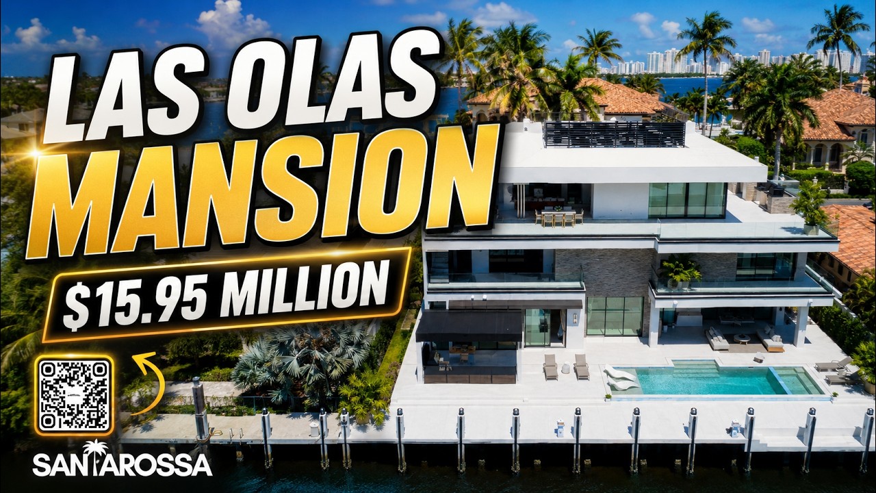Inside a $15.95 MILLION LAS OLAS MANSION With Yacht Dock | Luxury Home Tour | Gino Santarossa