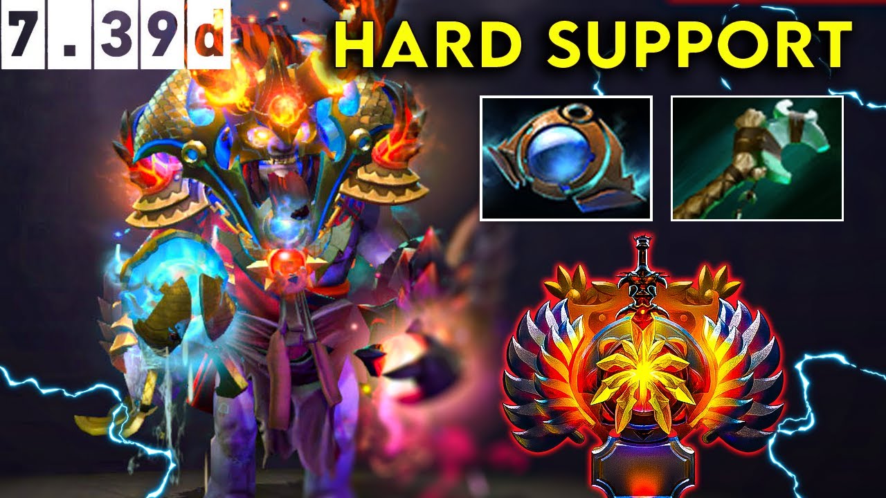Lion Immortal Hard Support - Dota 2 Patch 7.39d Pro Pub Gameplay