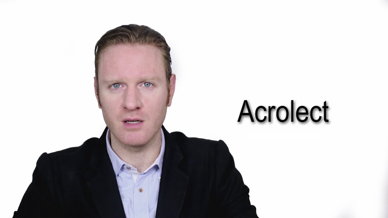 Acrolect  - Meaning | Pronunciation || Word Wor(l)d - Audio Video Dictionary