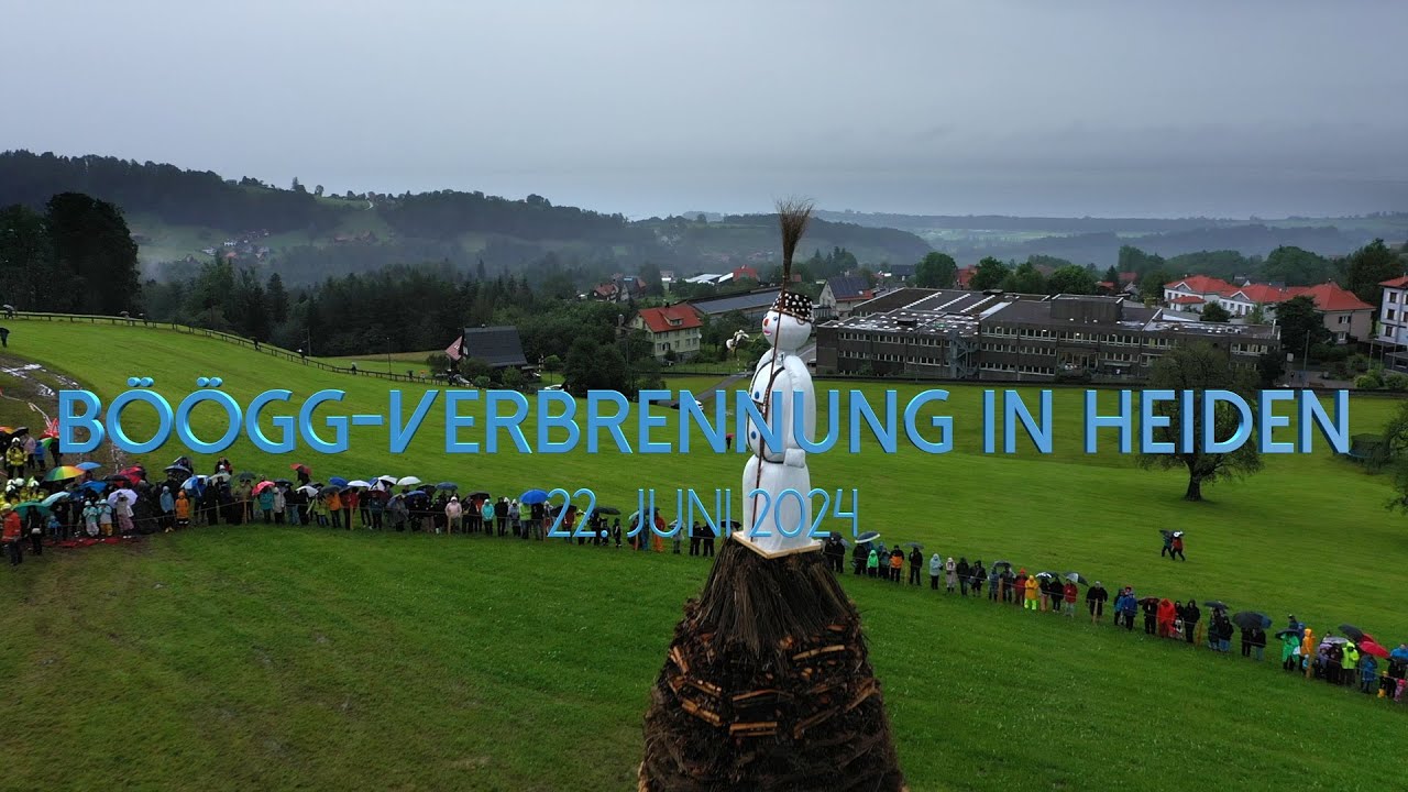 Böögg-Verbrennung in Heiden. ADHOC BAND aus 5 Zunftspielen anlässlich 