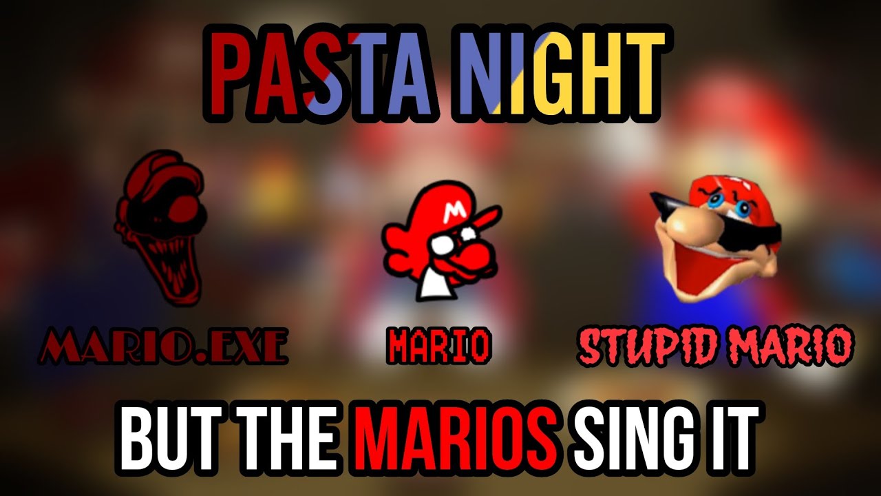 [FNF - HYPNO'S LULLABY] SPAGHETTI NIGHT - Pasta Night, but only Marios sing it 🍝