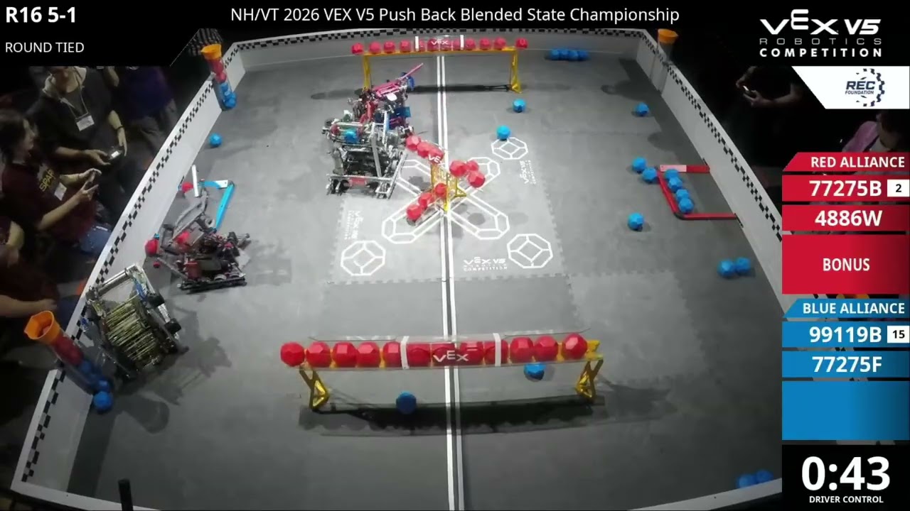 2026 NH/VT State Championship | R16 5-1 | 77275B & 4886W (148) vs 99119B & 77275F (8)