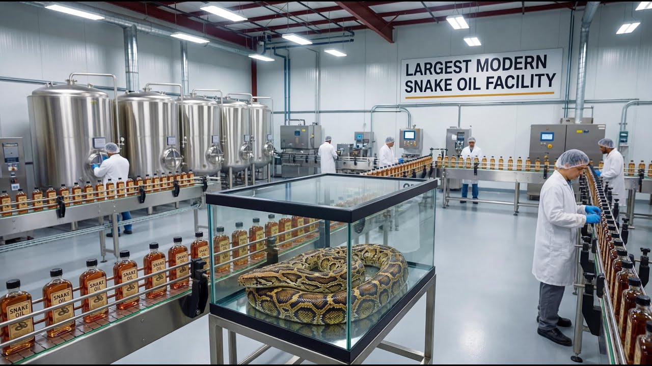Inside a Modern Snake Oil Factory From Raw Extraction to Final Packaging