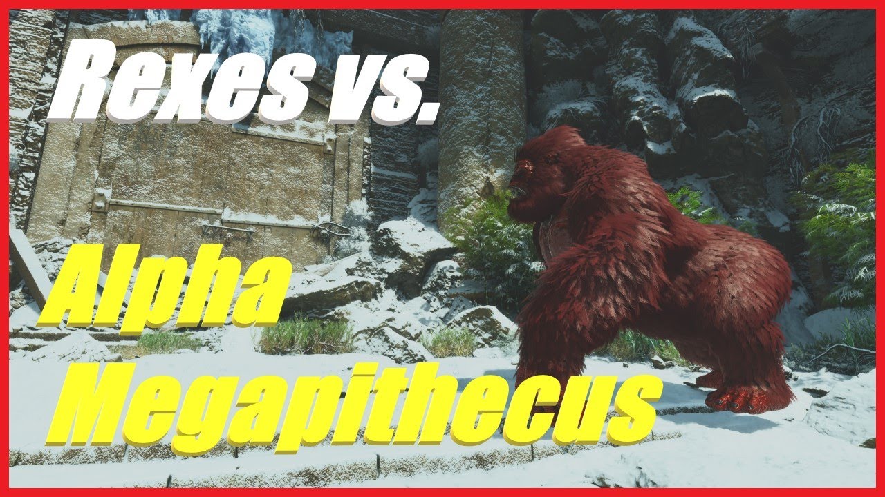 Ark Survival Ascended: Alpha Megapithecus versus Rexes