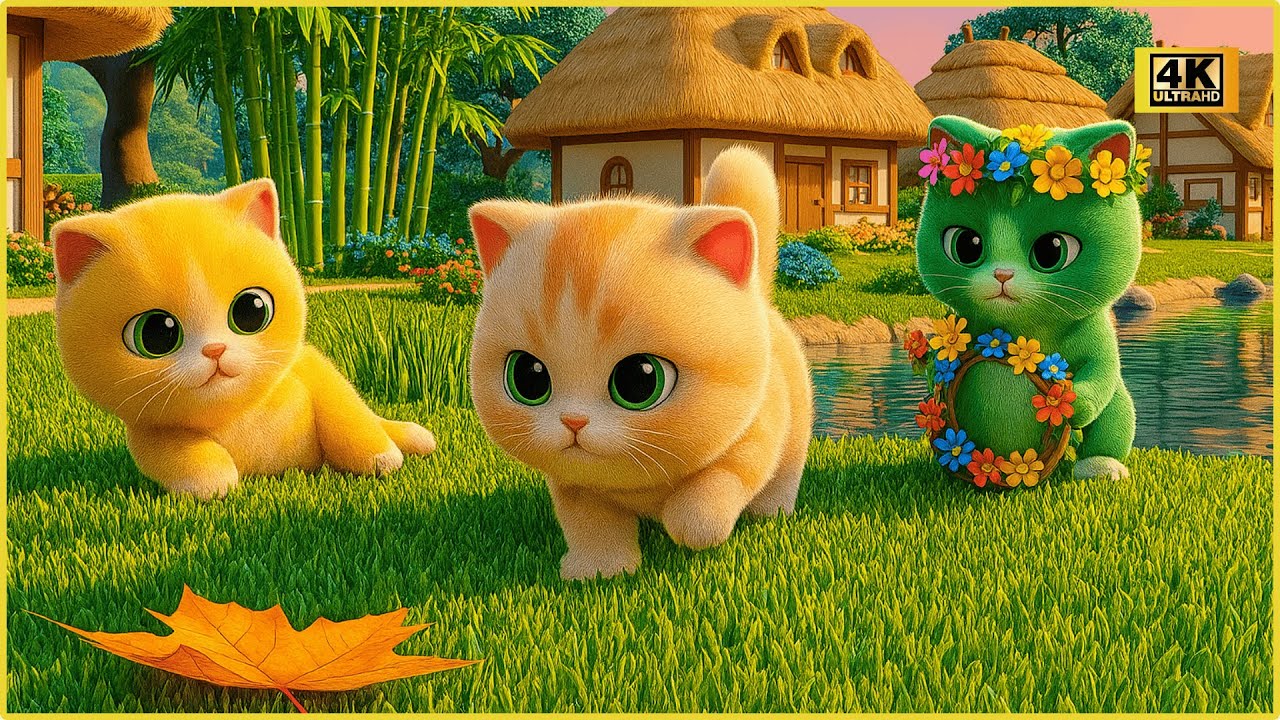 Ai Cũng Yêu Chú Mèo,Đàn Gà Con - Nhạc Thiếu Nhi Sôi Động - Hoạt Hình Gà Gáy Le Te