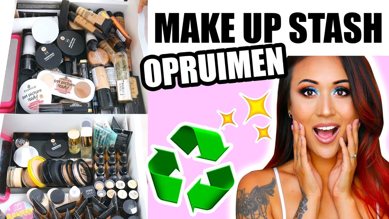 MAKE UP STASH OPRUIMEN  Foundations Concealers Mascara en Wenkbrauw producten | Sheling