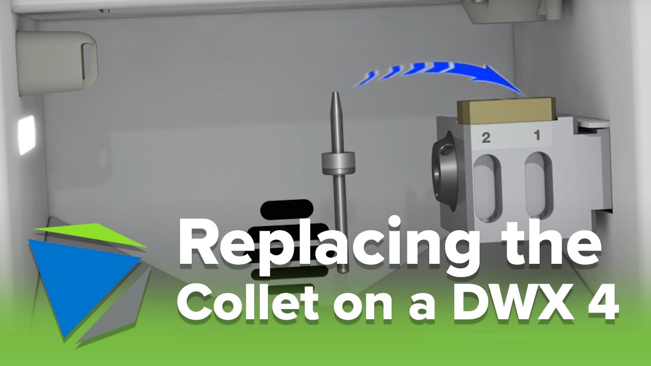 Replacing the Collet on a DGSHAPE DWX 4 | Maintenance