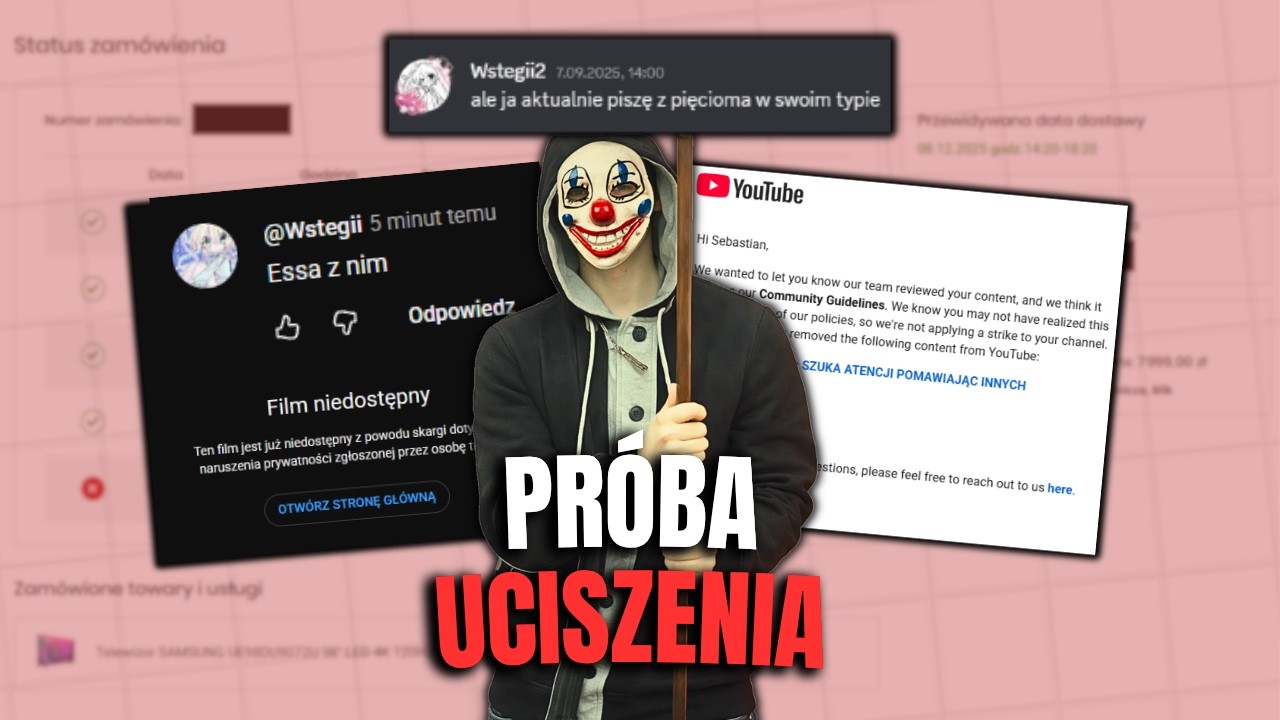 PR&Oacute;BUJE MNIE UCISZYĆ! REUPLOAD FILMU O @Wstegii