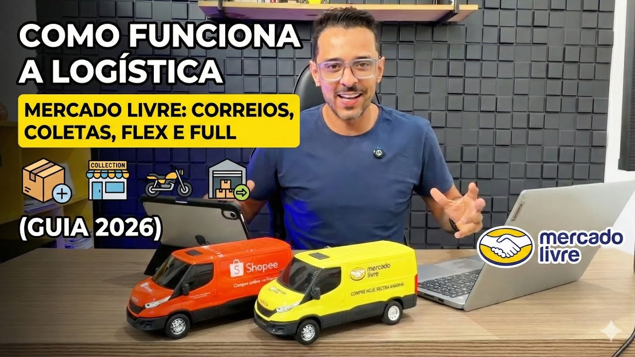 Como Funciona a Logística do Mercado Livre: Correios, Coletas, Flex e Full (Guia 2026)