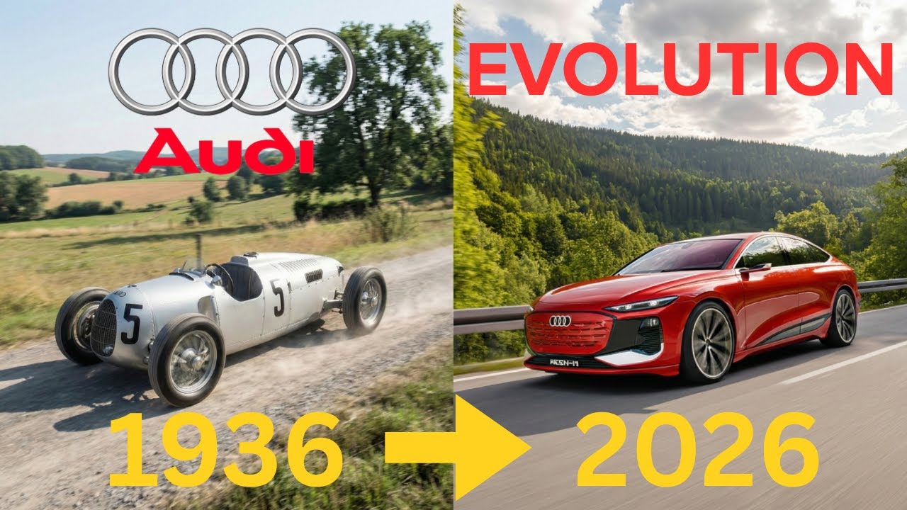 AUDI EVOLUTION (1936-2026) 🚗 From Auto Union to the New A6!