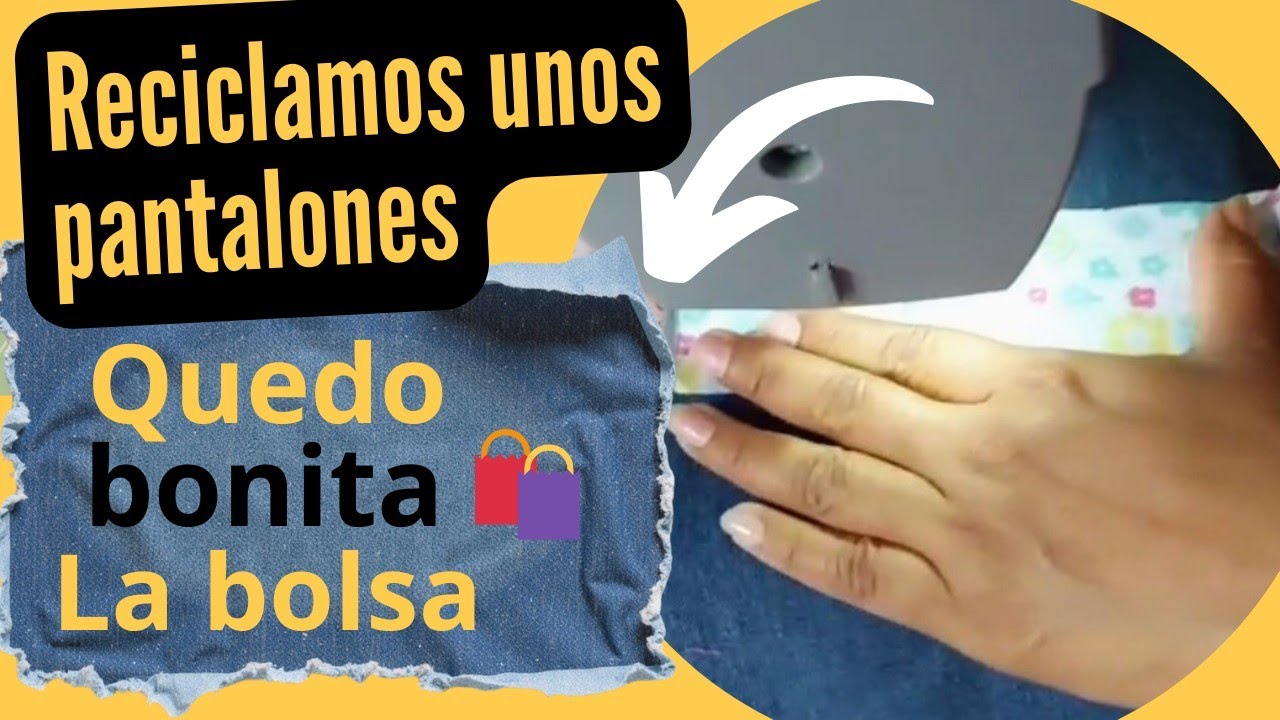 Reutilice mezclilla hice una bolsa 🛍️ fácil y rápido #costurafacil #diy #emprendedoras #mexclilla 
