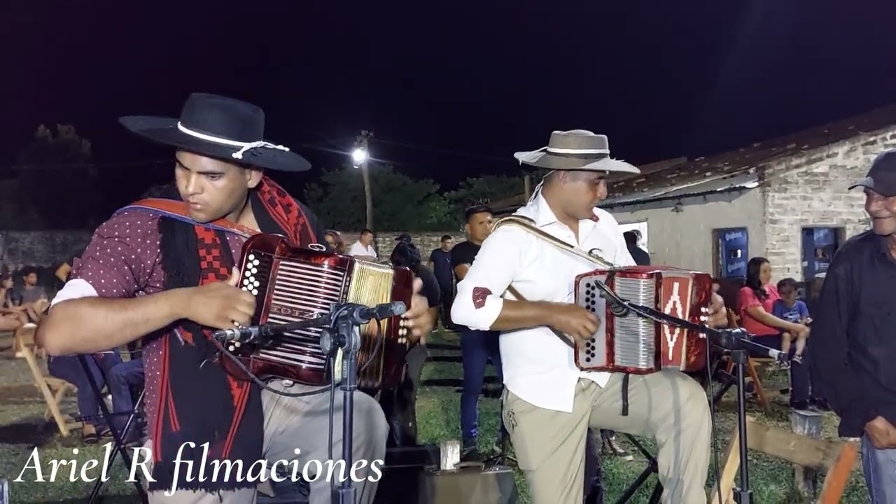 Fernando Luna junto a pancho Orquera y Juancito Acebedo predio Juana Azurduy jj castelli 