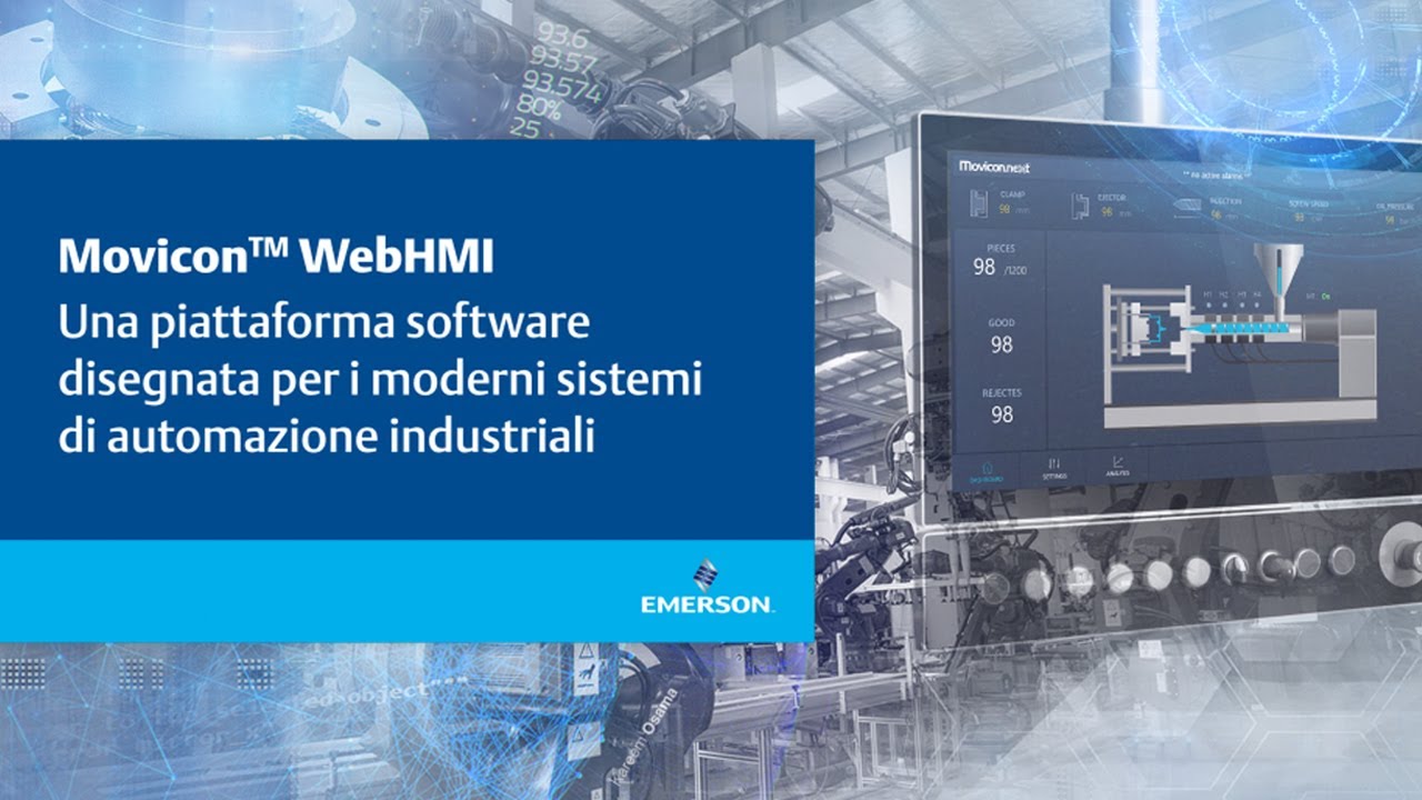 Movicon WebHMI - Una piattaforma software disegnata per i moderni sistemi di automazione industriale