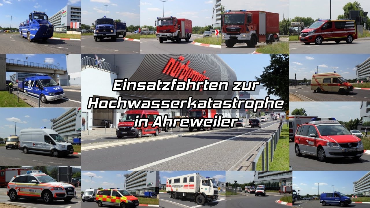 [Hochwasserkatastrophe] Einsatzfahrten zur Hochwasserkatastrophe im Kreis Bad Neuenahr-Ahrweiler