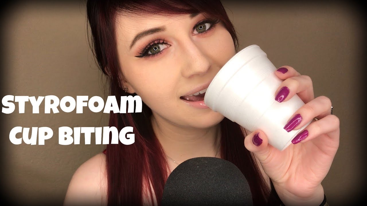 ASMR | Styrofoam Cup Biting | Minimal Talking
