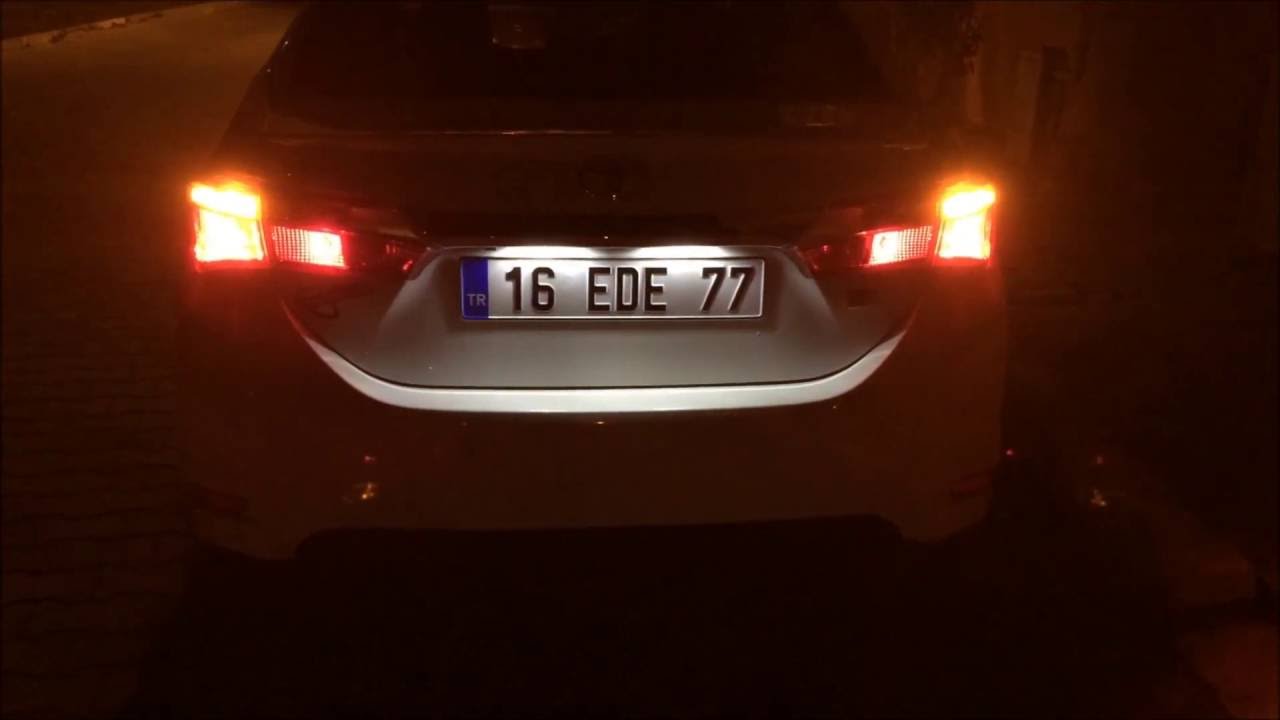 LED turn signal bulb for E160 Toyota Corolla- LED sinyal ve stop lambası (Official Video HD)