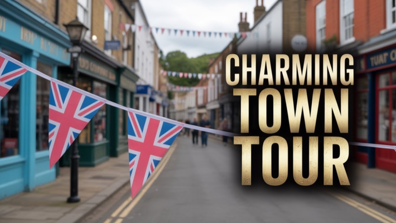 Daventry Town Centre Walk on Market Day (Northamptonshire)