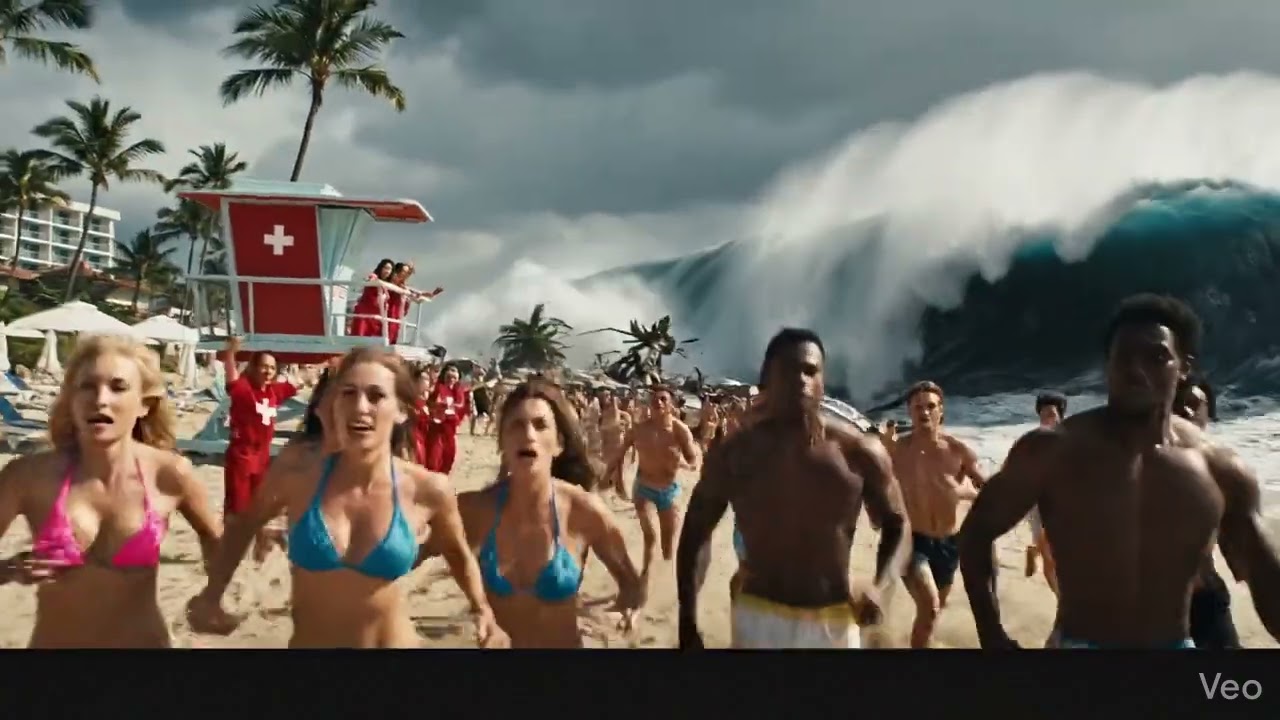 Day 1 of AI Video Making with Mistakes - Tsunami