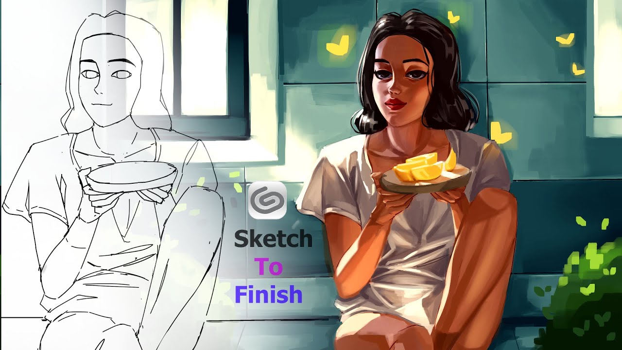 How I Draw This Full Illustration with Commentary [Clip Studio Paint]