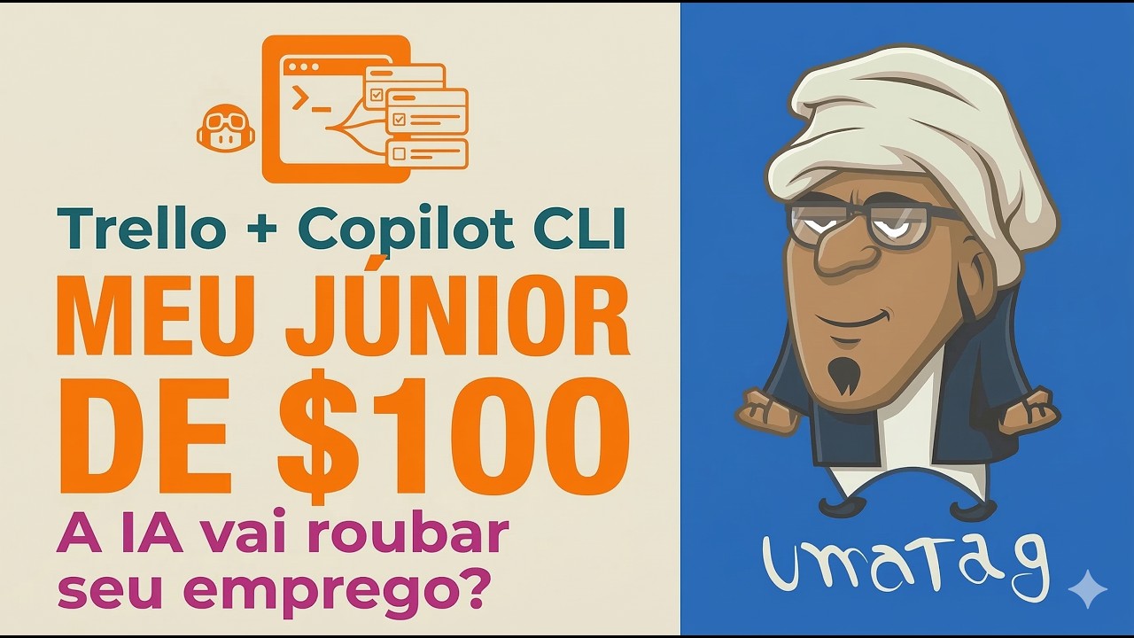 Trello + Copilot CLI — Meu “Funcionário Jr” de $100 | A IA vai roubar seu emprego?