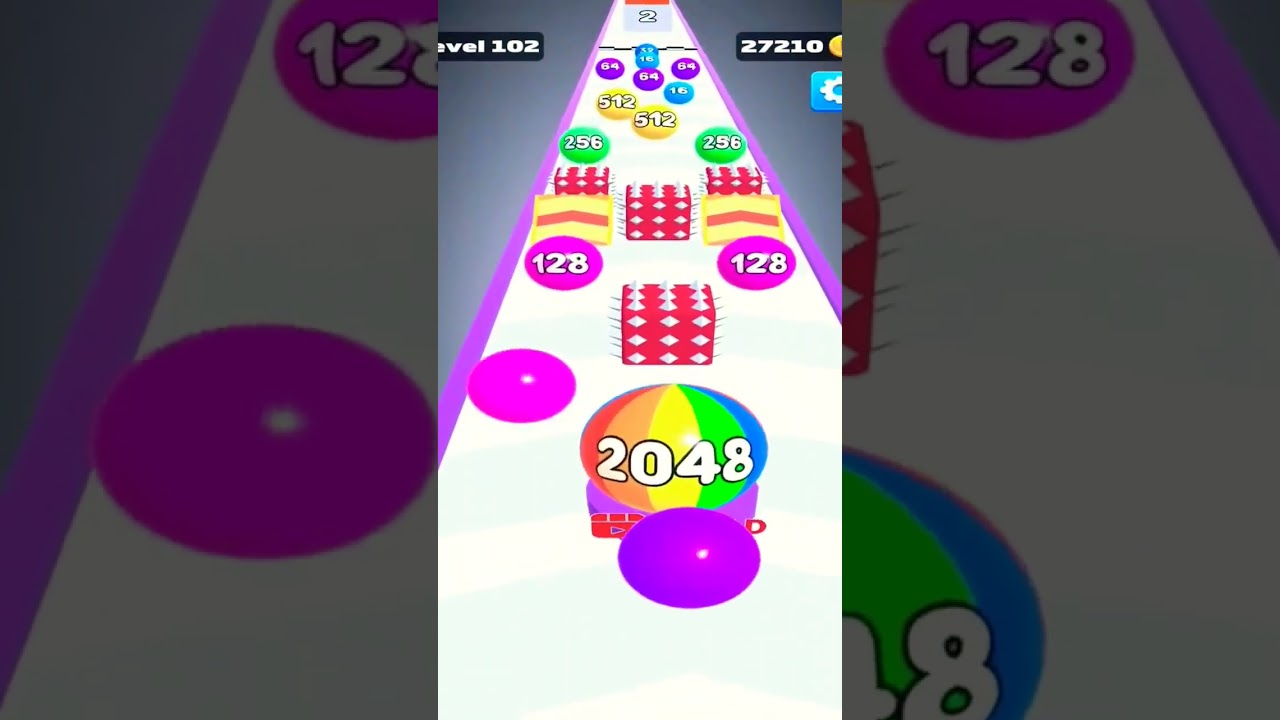 Number Ball 3D - Merge Games (android) level 102