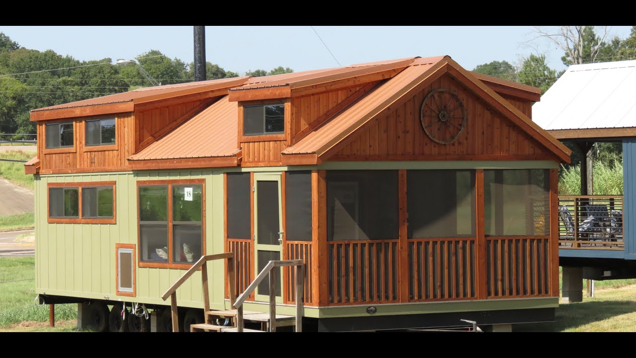 STUNNING Tiny Cabin Screened Porch Video