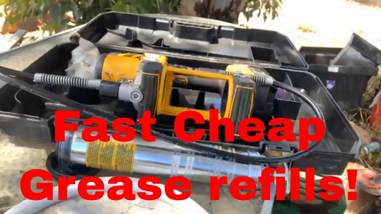 The fastest way to refill a grease gun