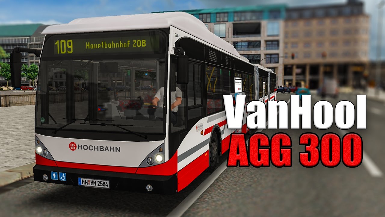 OMSI 2: Mit dem VAN HOOL DOPPELGELENKBUS AGG 300 in Hamburg auf der 109 #3: Performance!