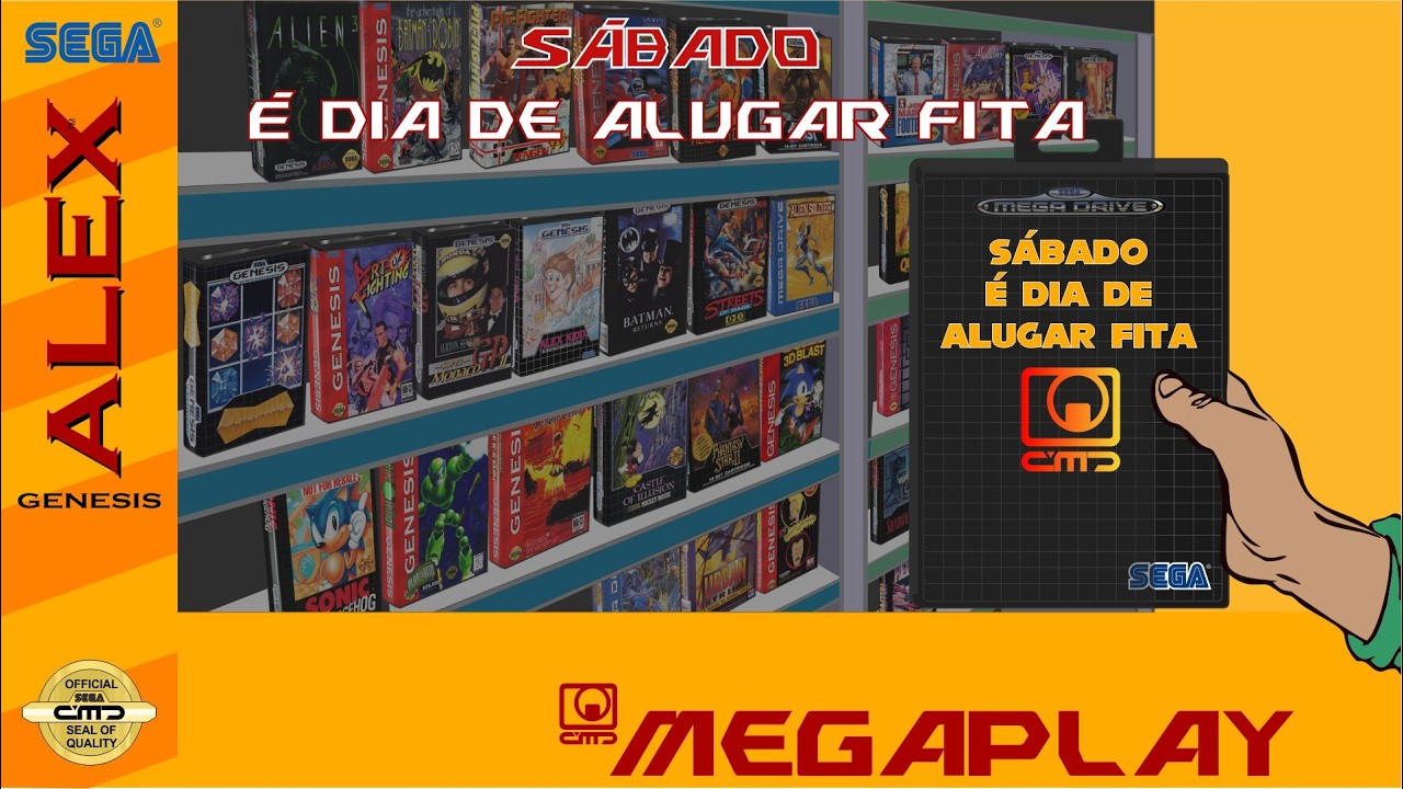 Sábado também é dia de alugar fita #MegaPlay