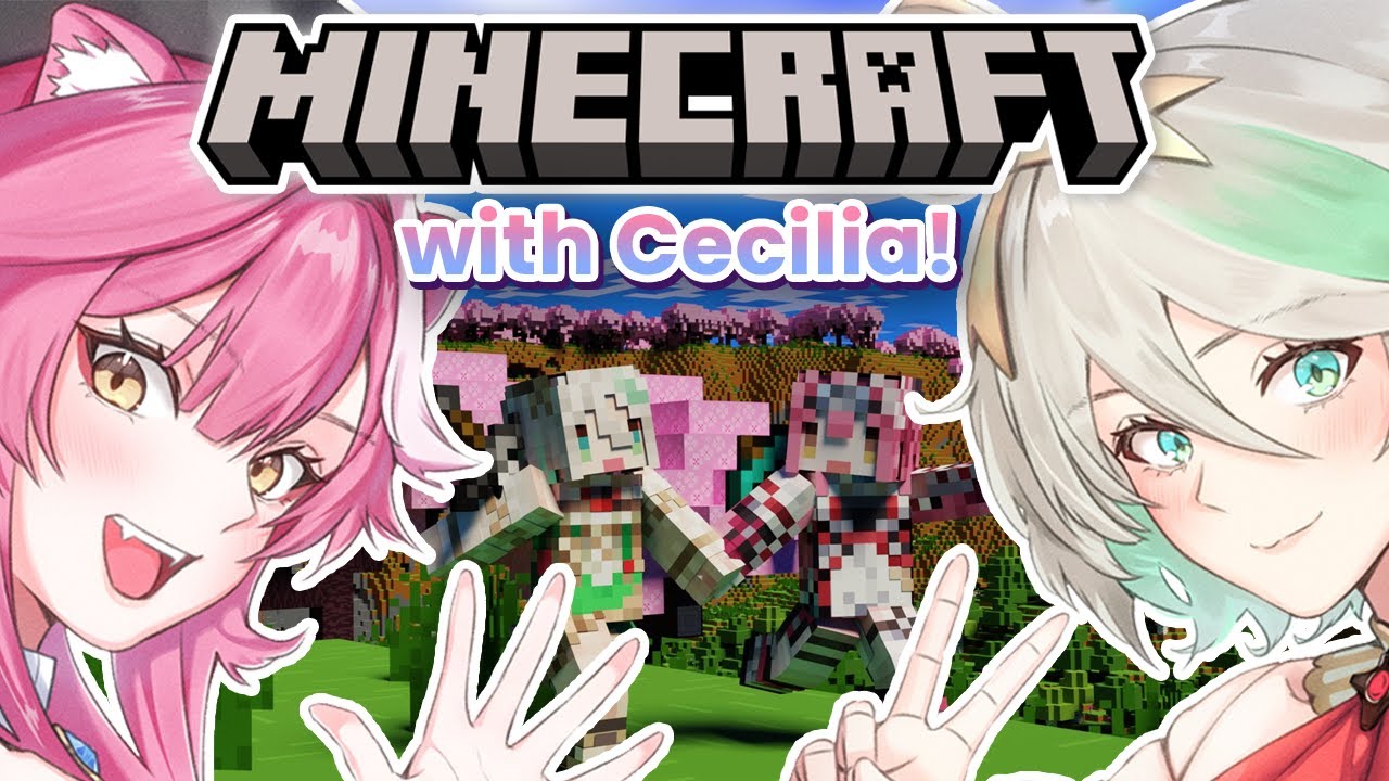 【MINECRAFT COLLAB】Watch out for this duo! No one can stop them! 🩷💚 #holoJustice