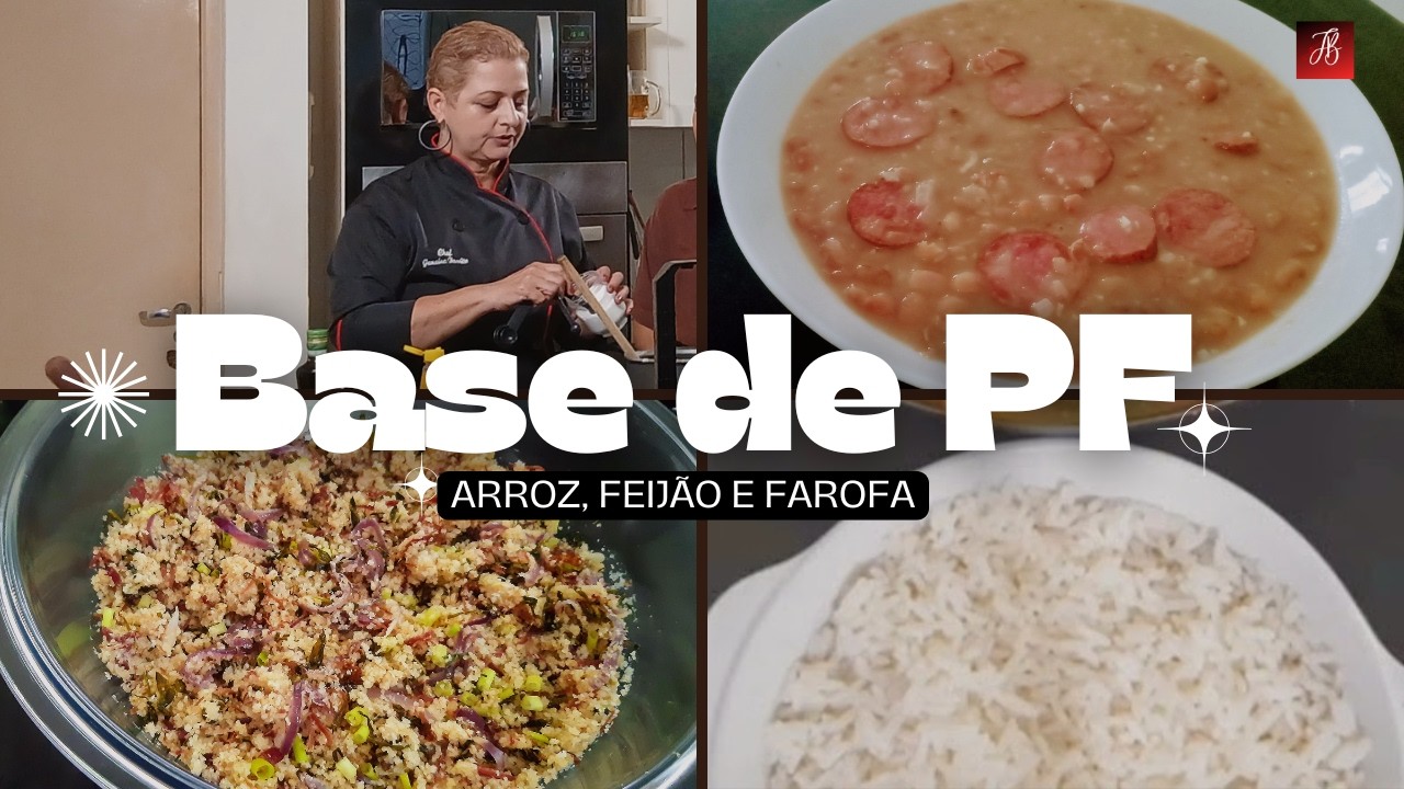 Arroz, Feijão e Farofa de Carne Seca com Couve | Receita Completa de Almoço Brasileiro