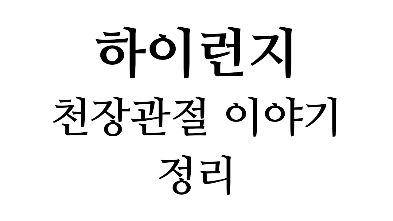 요가해부학33 하이런지 + 천장관절 이야기 정리