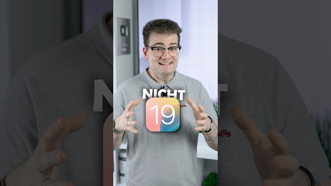 📰 Achtung, Spoiler! Kein iOS 19, daf&uuml;r ein komplett neues Design und mehr | DasIstJay | #Shorts