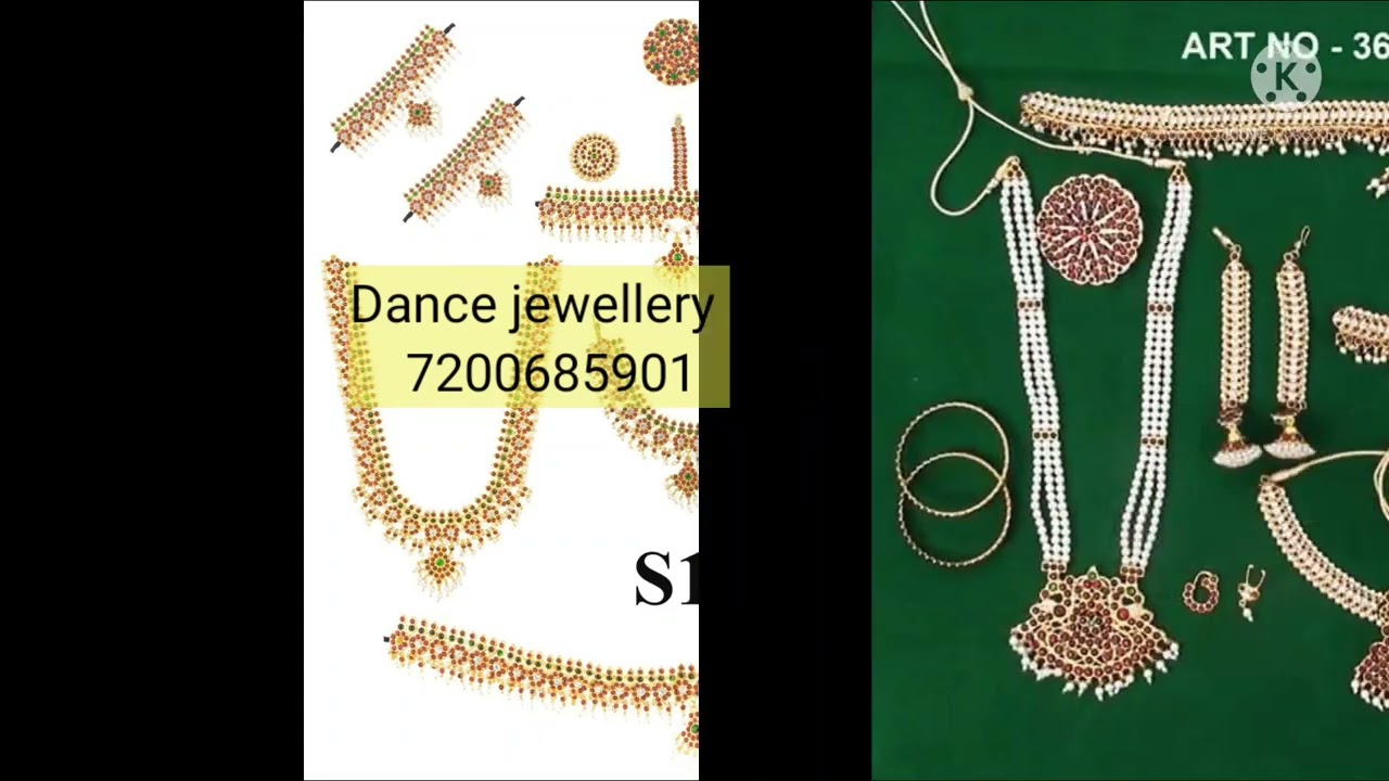 Barathanatyam Kemp jewellery sets #classical dance jewellery