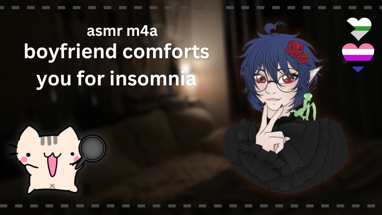 M4A || Boyfriend Comforts You For Insomnia || (sleep aid) (comfort) || TM4A ASMR