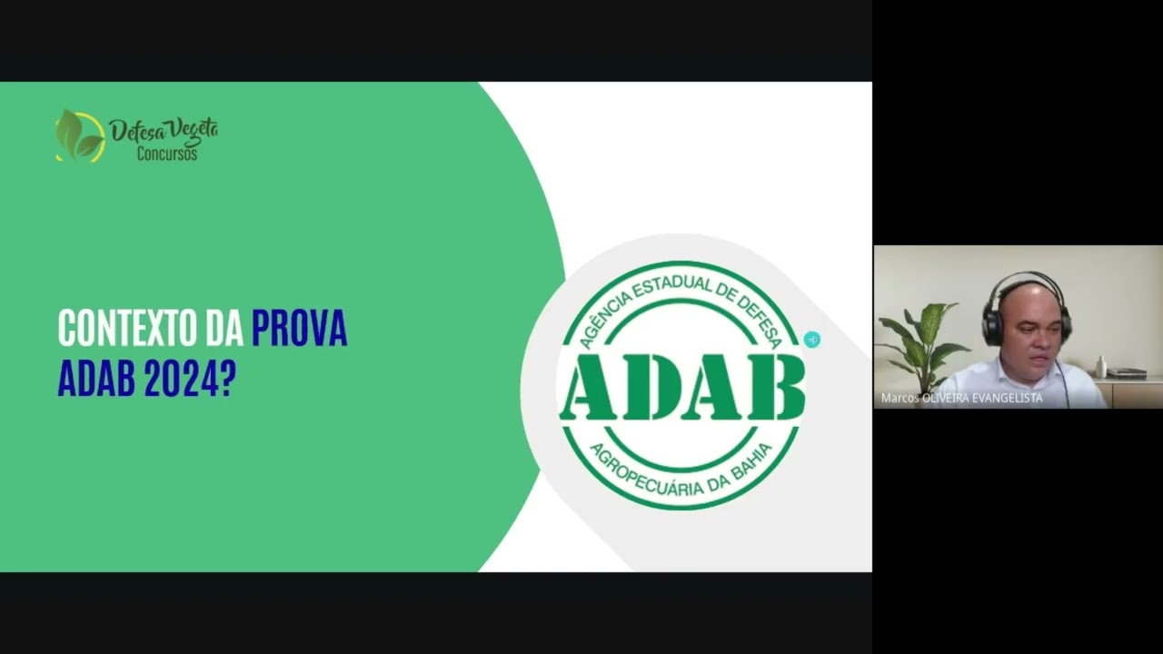 Concurso ADAB 2026 Agrônomo: Raio X da prova 2024 e o que esperar do edital da banca IDCAP