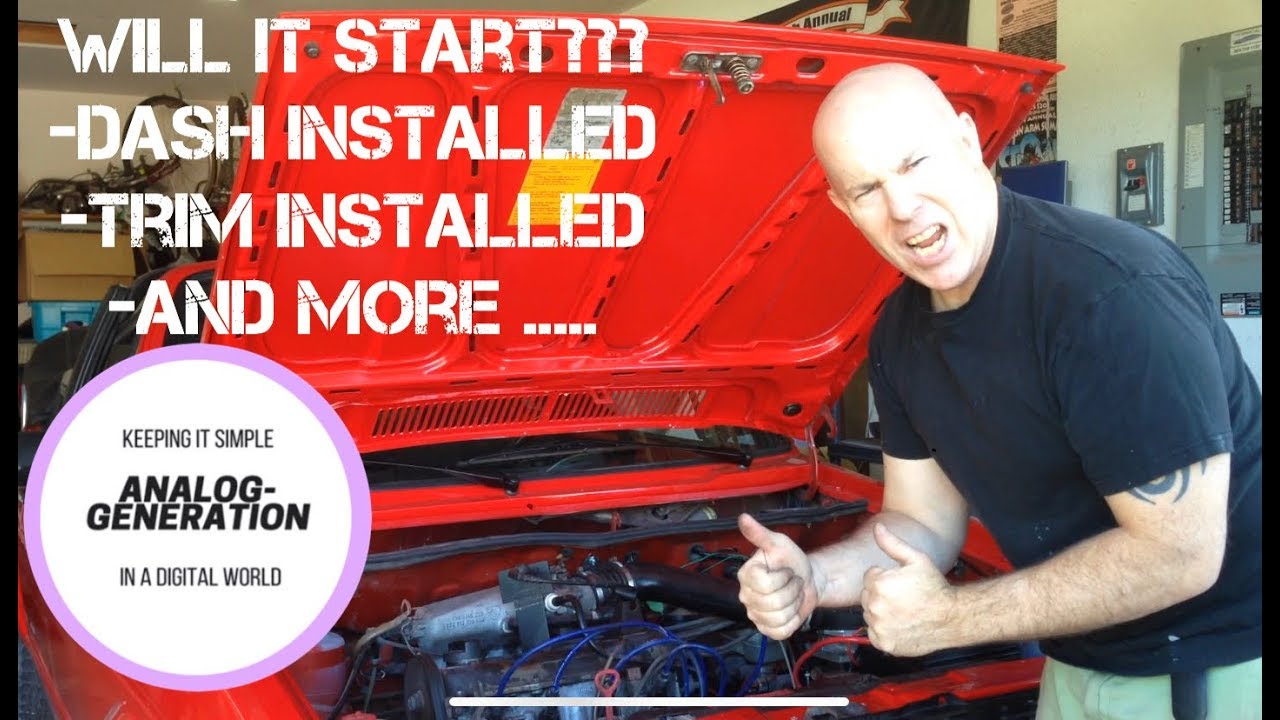 First Start & other odds and ends - 1980 VW Mk1 Rabbit Convertible Project Episode 32