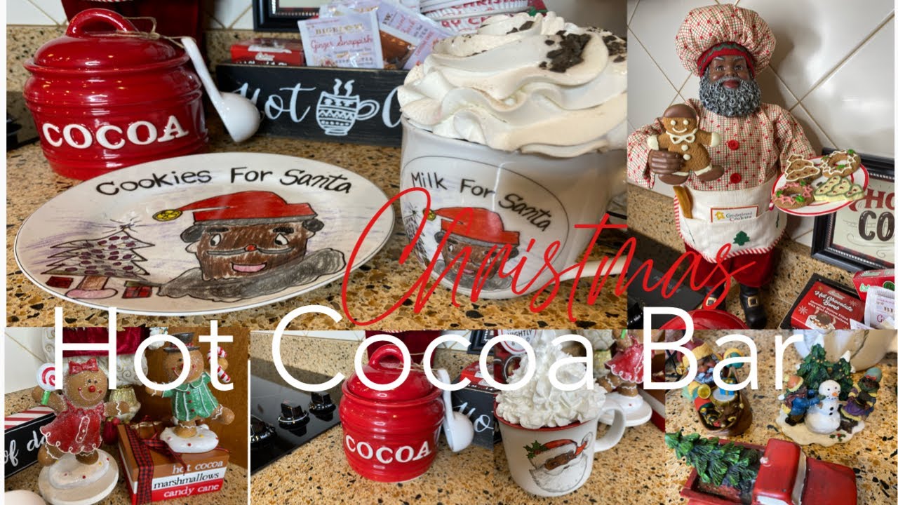 NEW CHRISTMAS HOT COCOA BAR| HOT COCOA BAR IDEAS| HOT COCOA BAR DECORATE WITH ME #HOTCOCOABAR