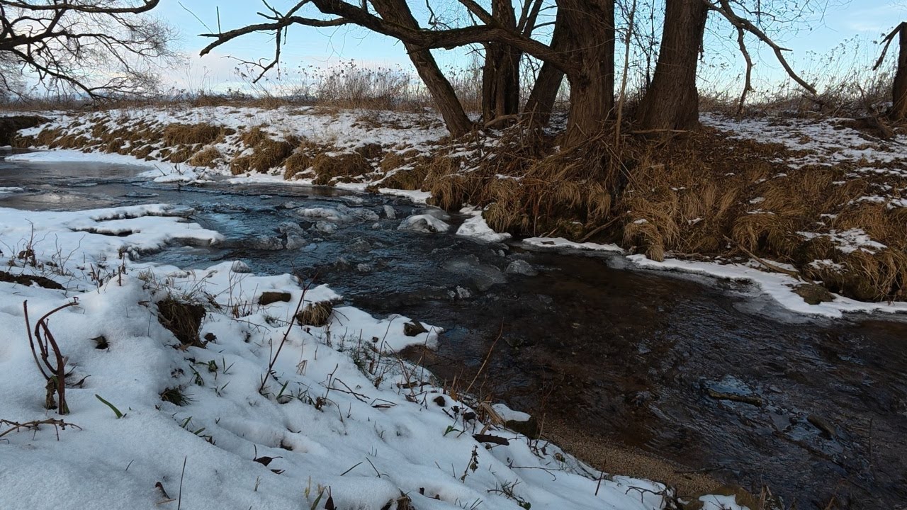 River Sounds Winter 4K