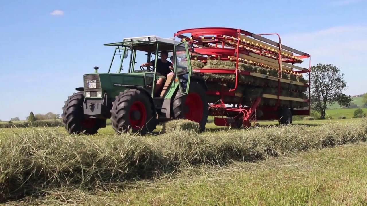 Von der Mahd bis zum Ballen | Kemper BE 125 Ballensammelwagen | Welger AP 45 | 1. Schnitt 2019 Sound