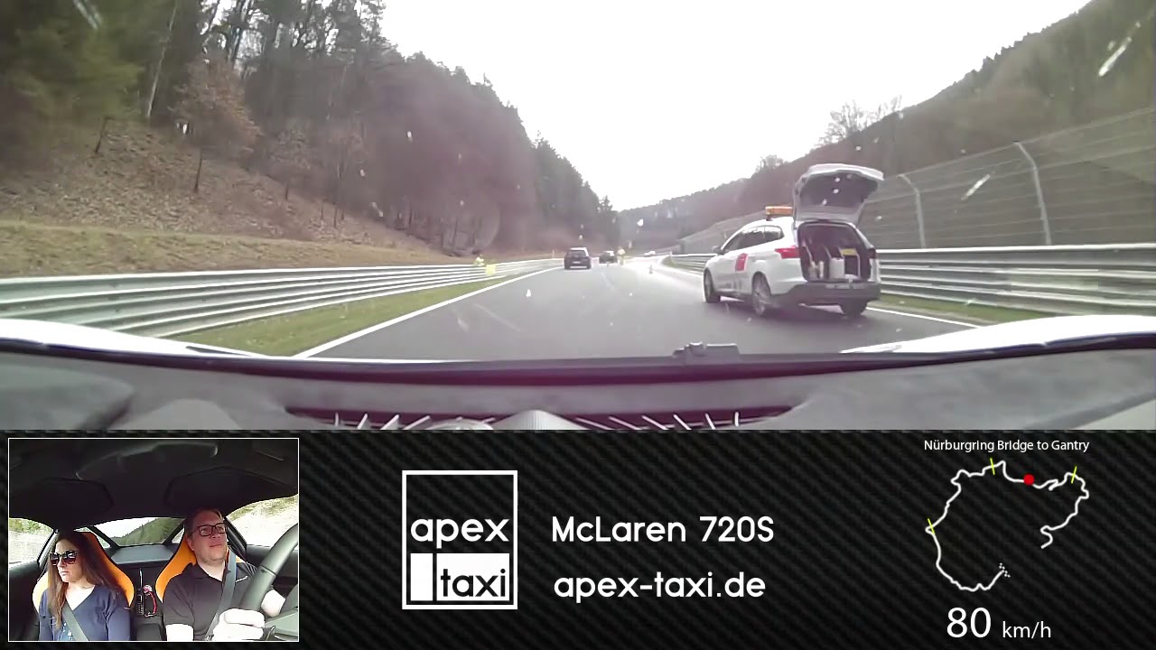 Apex Taxi McLaren 720S on Nordschleife