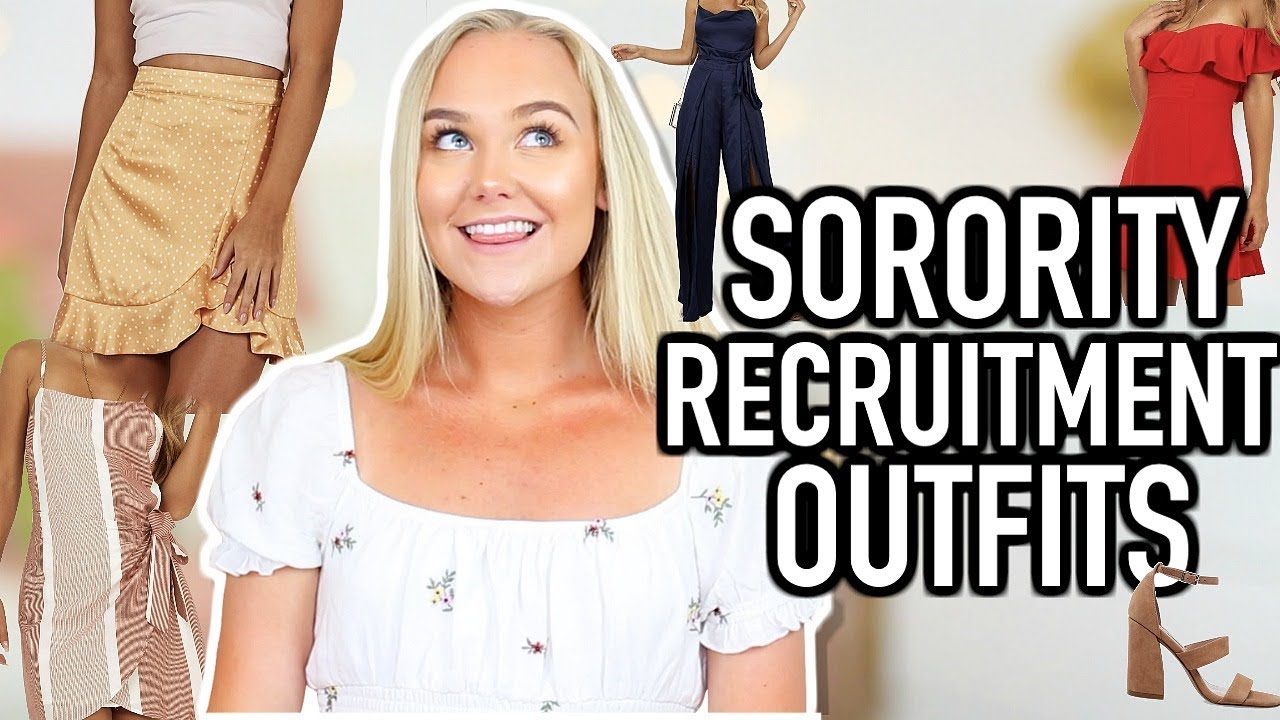What To Wear To Sorority Recruitment | Sorority Recruitment Outfits