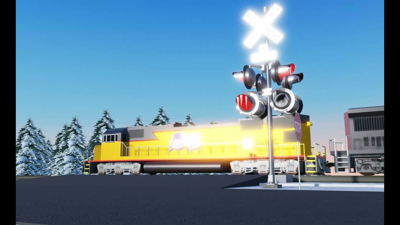 Railfanning Roblox Railroad Crossing Compilation