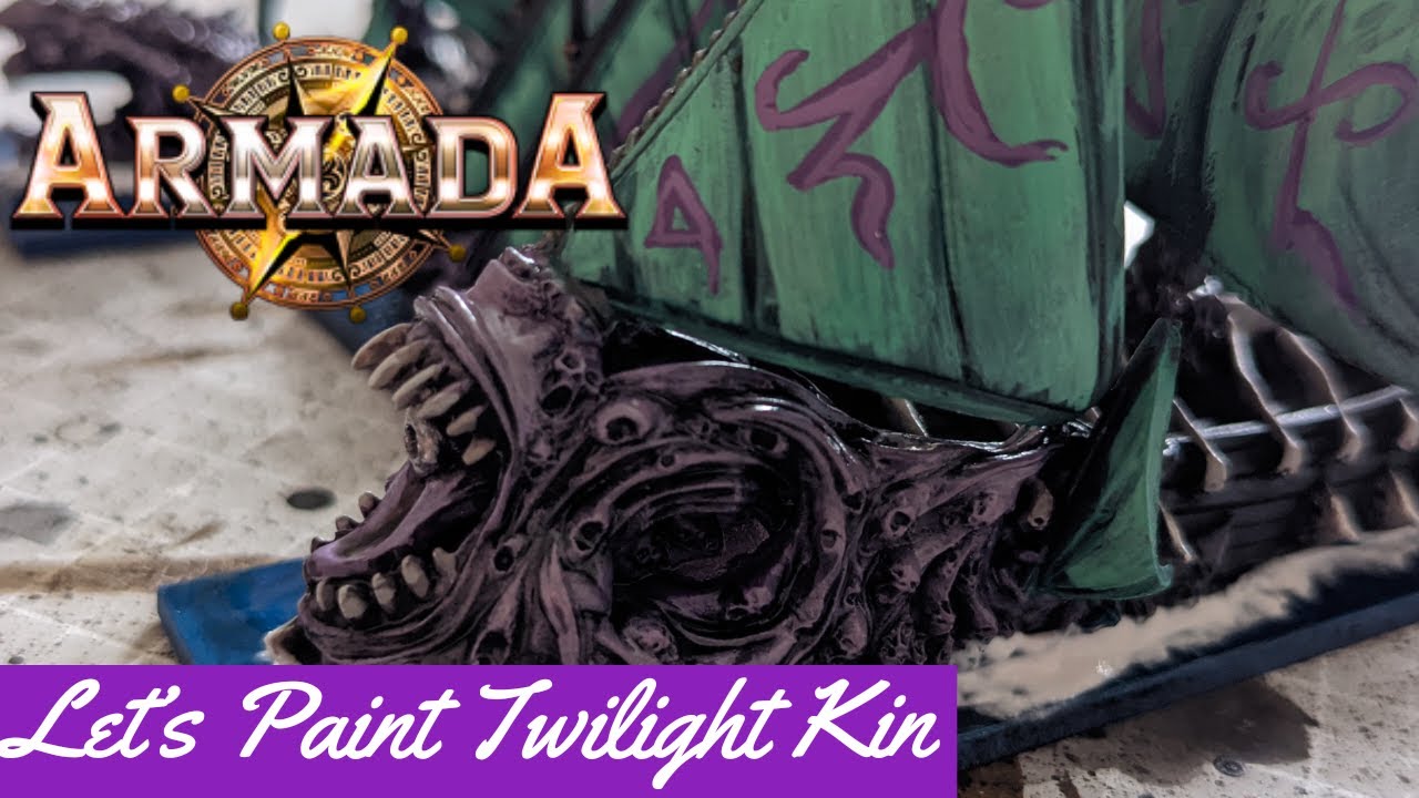 Let's paint Kings of War Armada Twilight Kin from Mantic Games