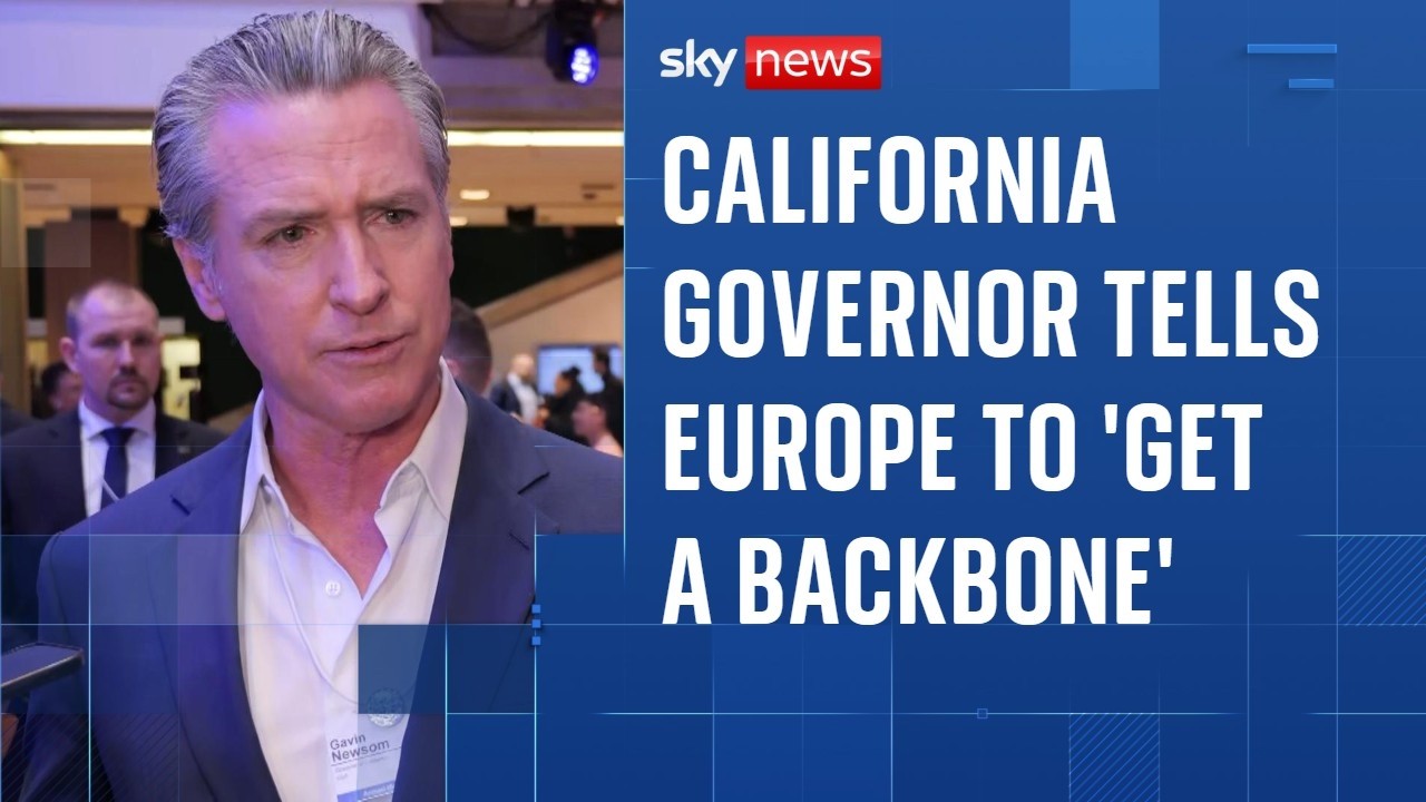 Newsom says he should have brought 'knee pads' to Davos over leaders' 'pathetic' response to Trump