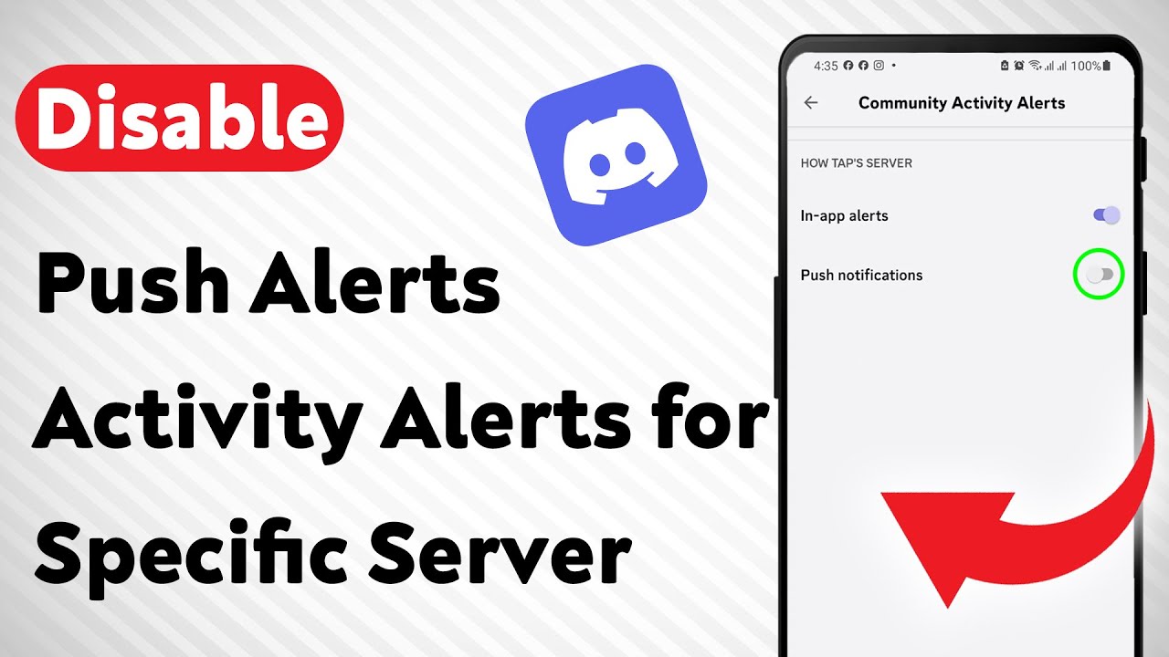 How to Disable Push Notifications Activity Alerts for a Specific Server on Discord (Updated)