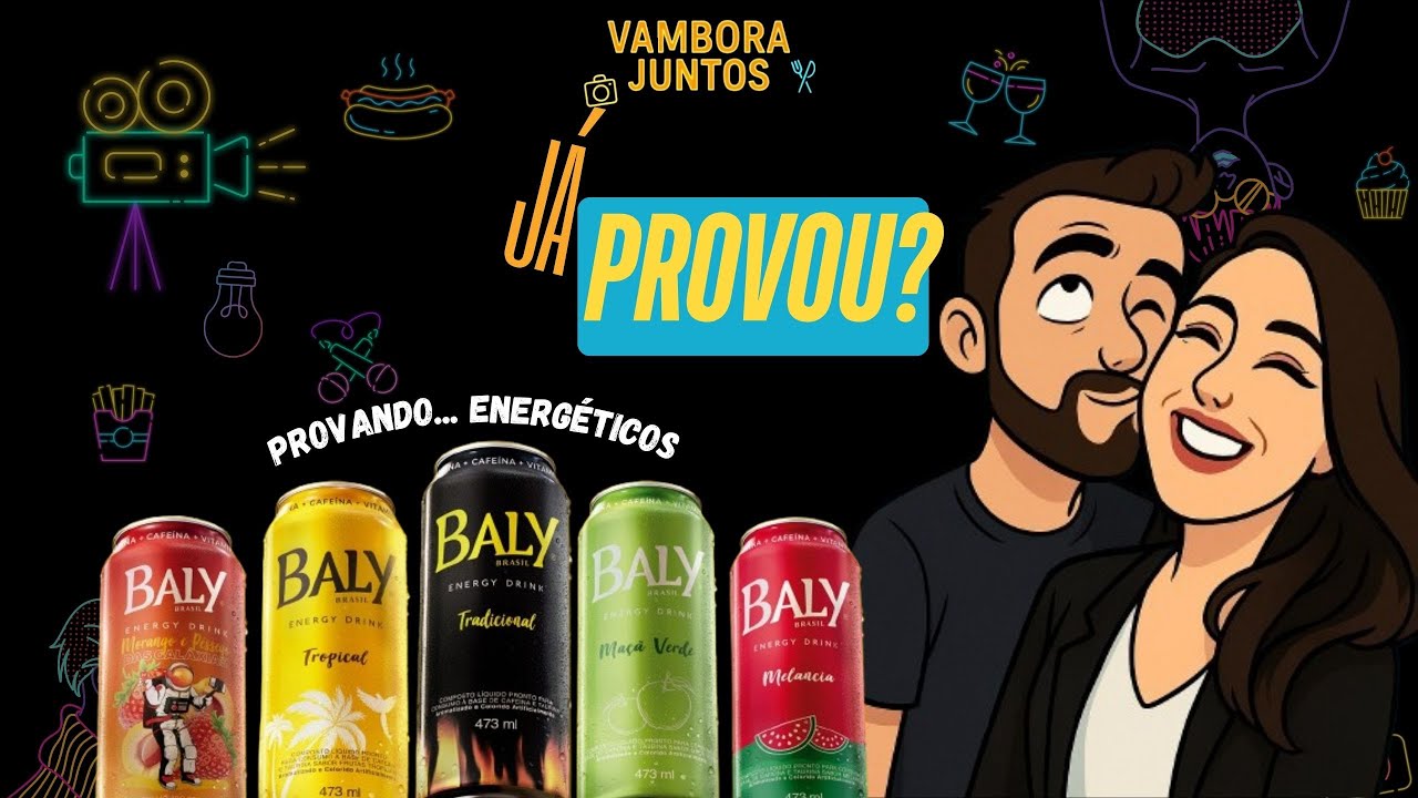 Provando TODOS (que encontramos) os sabores do energético BALY!