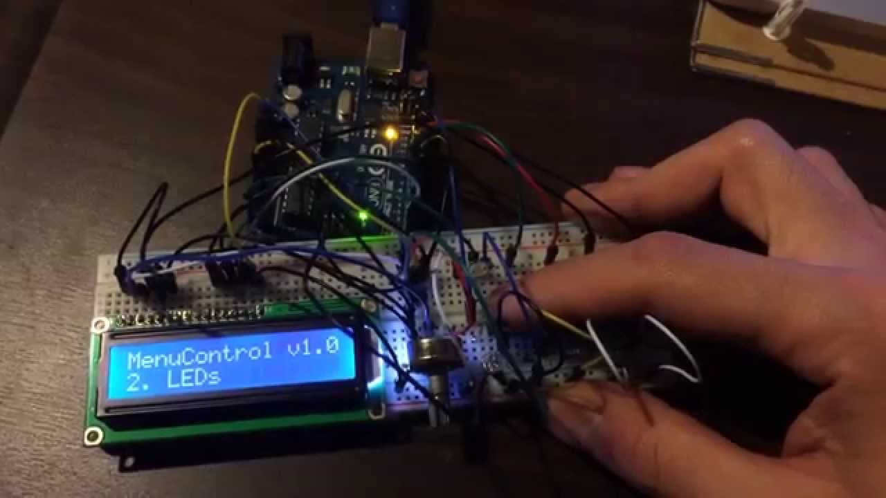 Arduino - LCD menu with different functions