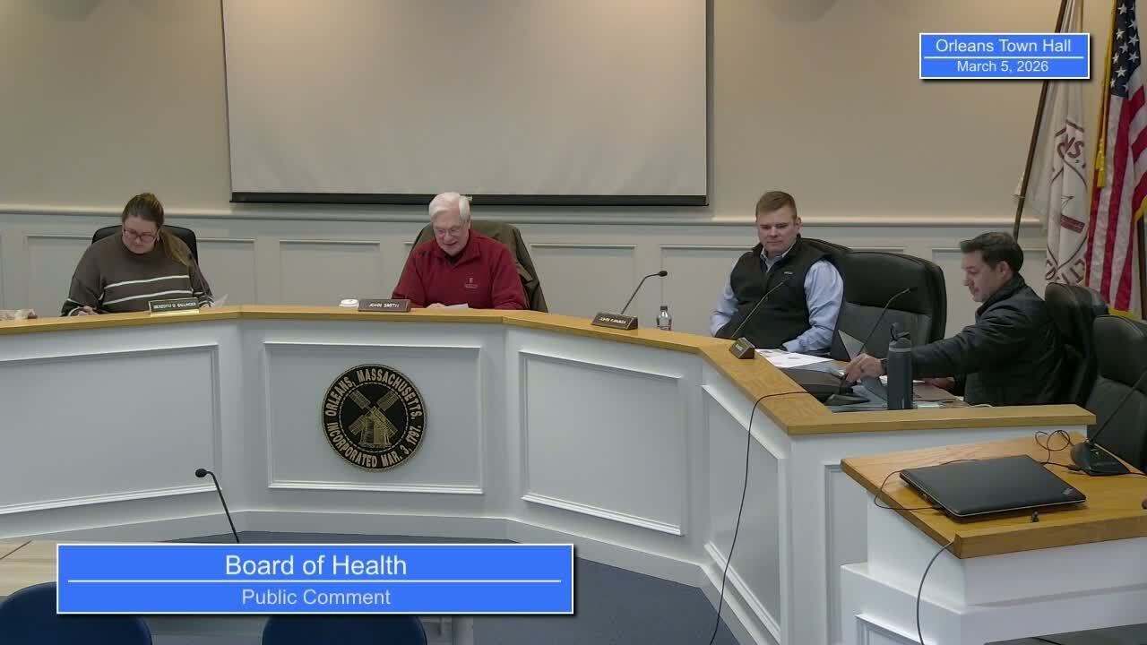 Board of Health - March 5, 2026