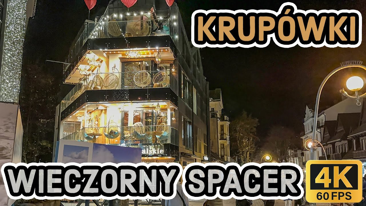 🔴Zakopane, piękny wiecz&oacute;r na Krup&oacute;wkach w 4K❗2024.10.29 ASMR